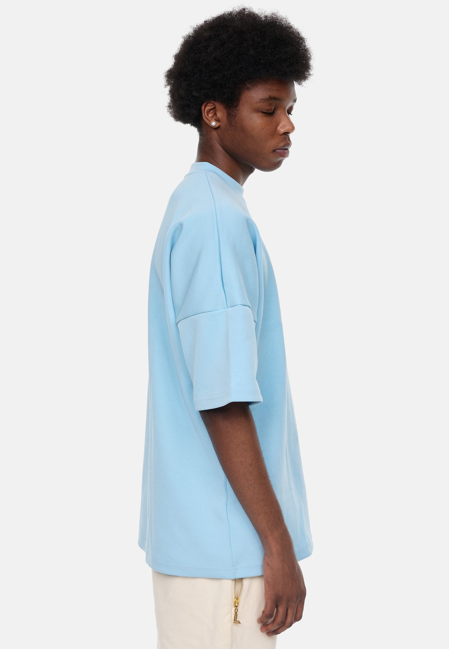 LUXAGER T-Shirt Oversize sky blue