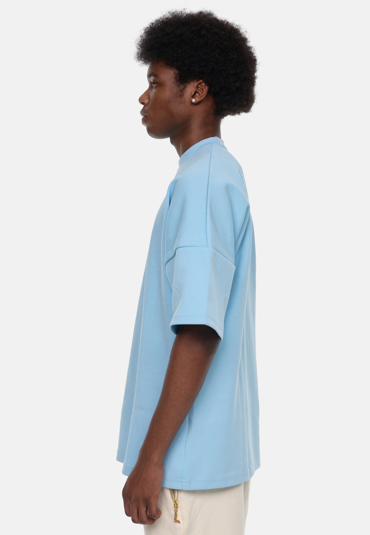 LUXAGER T-Shirt Oversize sky blue