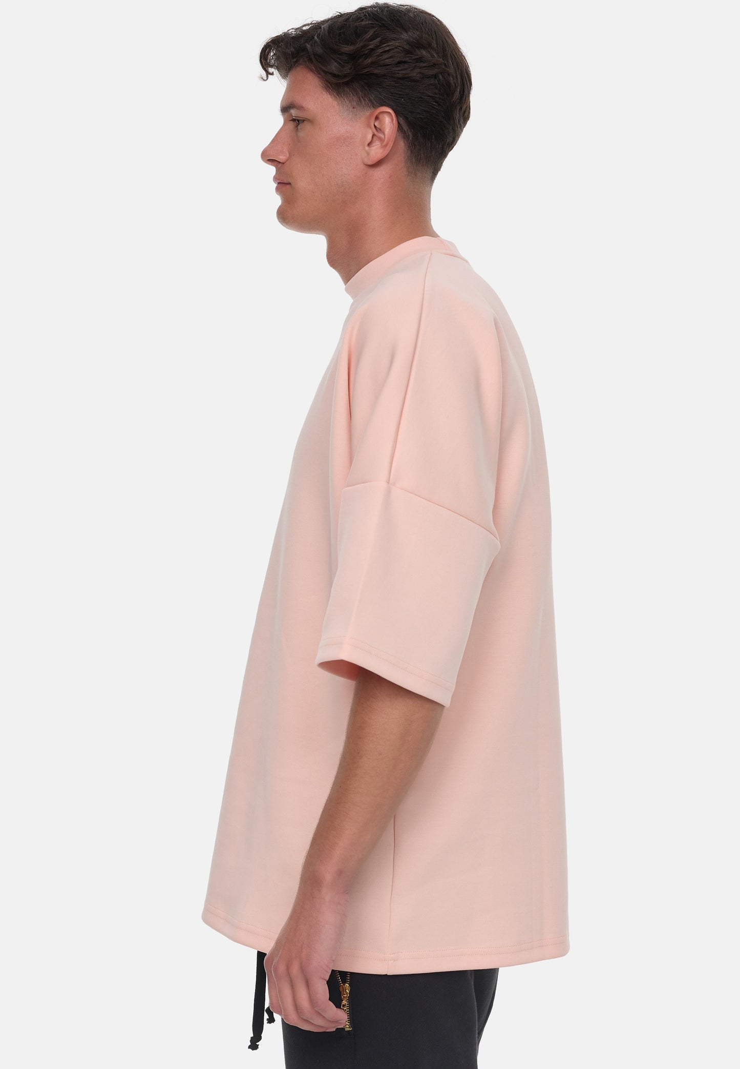 LUXAGER T-Shirt Oversize salmon pink