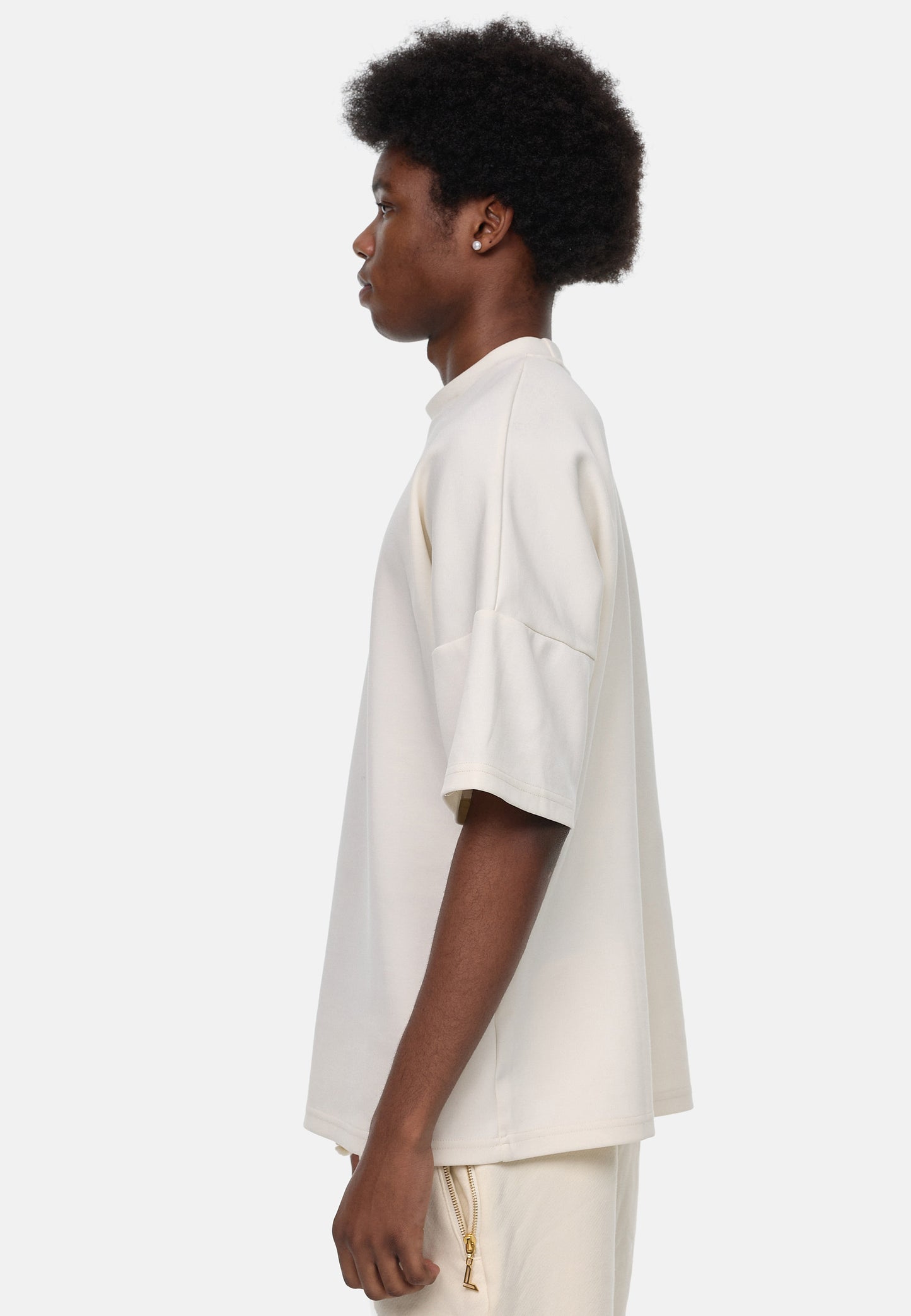 LUXAGER T-Shirt Oversize beige