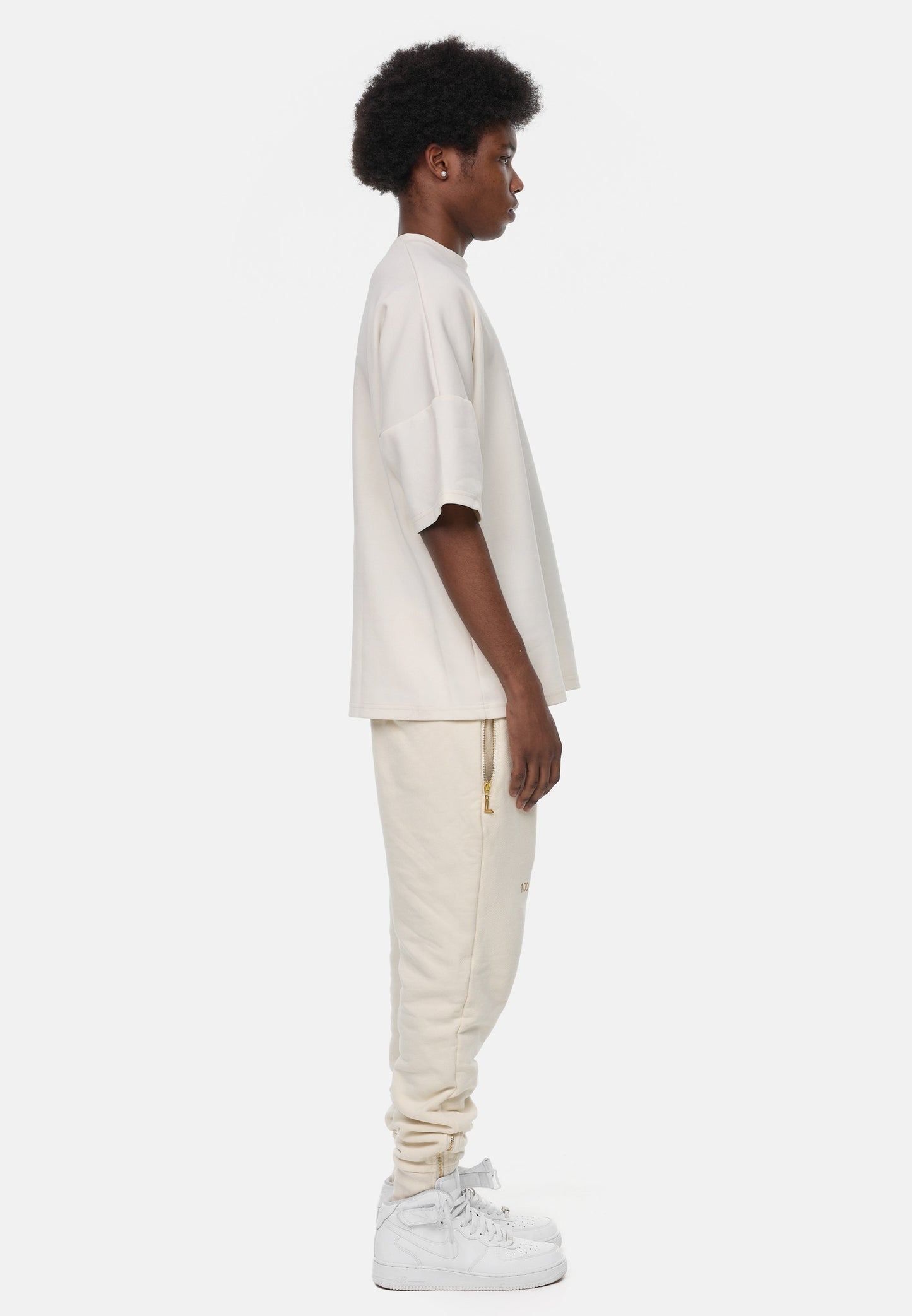 LUXAGER T-Shirt Oversize beige