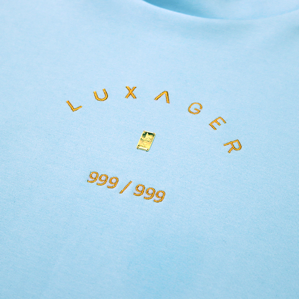 LUXAGER T-Shirt Oversize sky blue