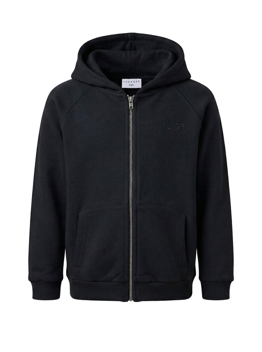 LXGR Basic Zip Hoodie Black Kids