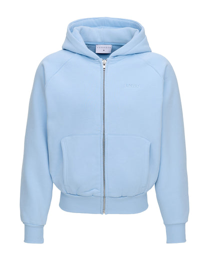 LXGR Basic Zip Hoodie Baby Blue
