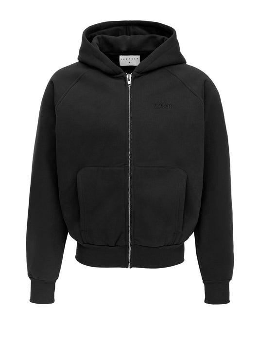 LXGR Basic Zip Hoodie Black