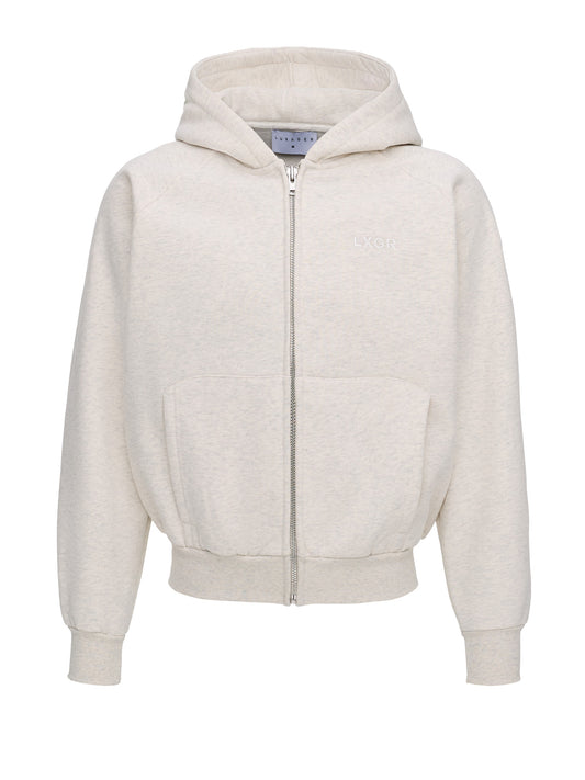 LXGR Basic Zip Hoodie Grey