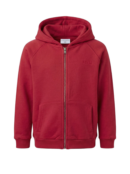 LXGR Basic Zip Hoodie Red Kids