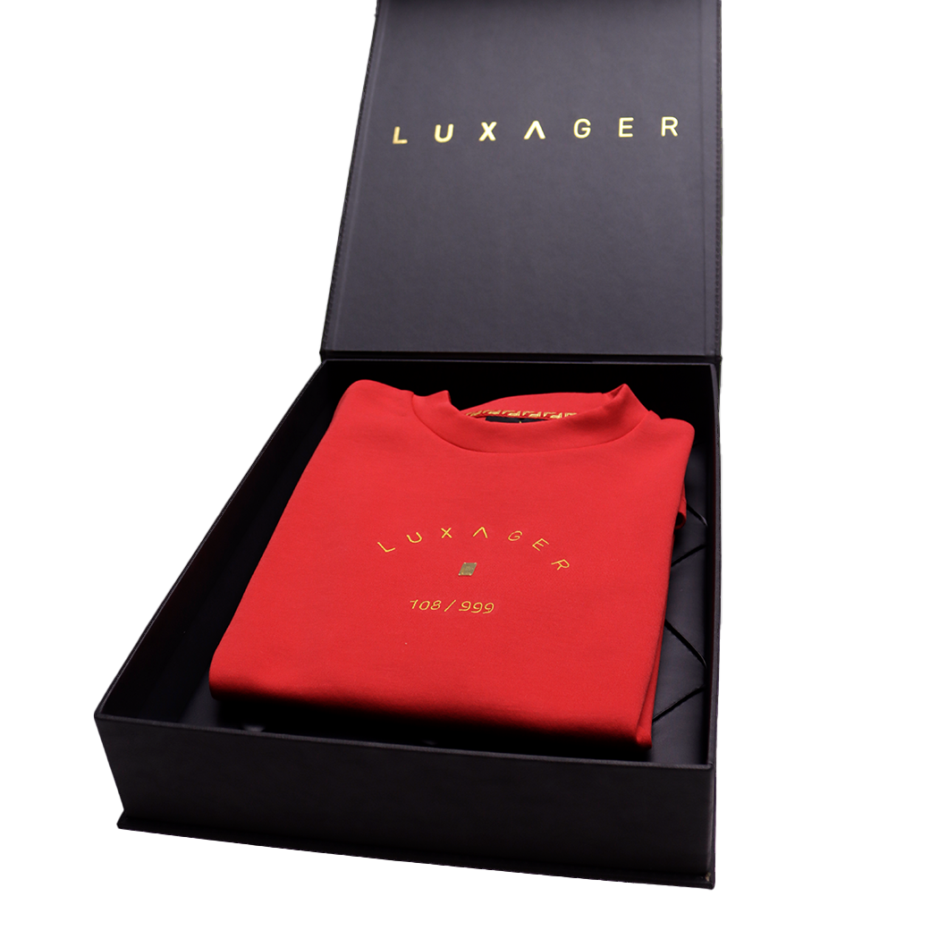 LUXAGER T-Shirt Oversize red