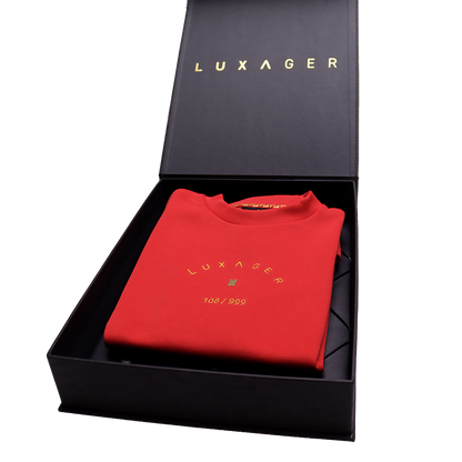 LUXAGER T-Shirt Oversize red
